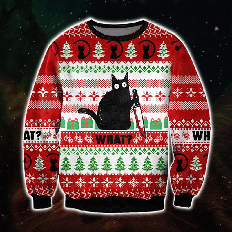 3D Fun Printed Christmas Ugly Sweatshirt Series 030
