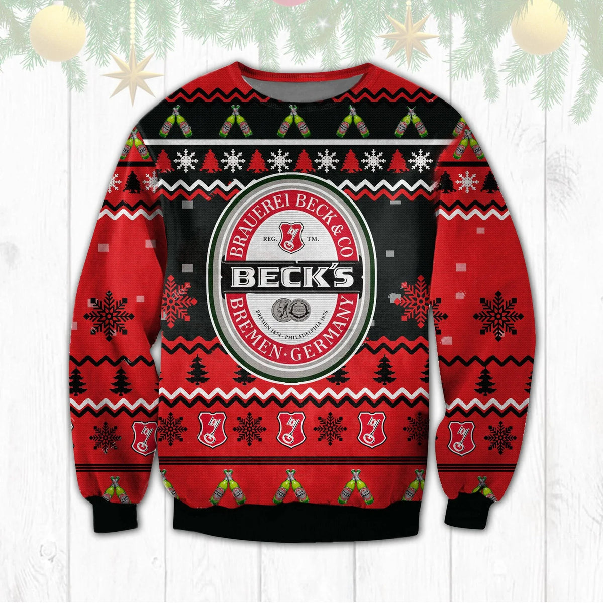 3D Fun Printed Christmas Ugly Sweatshirt Series 043