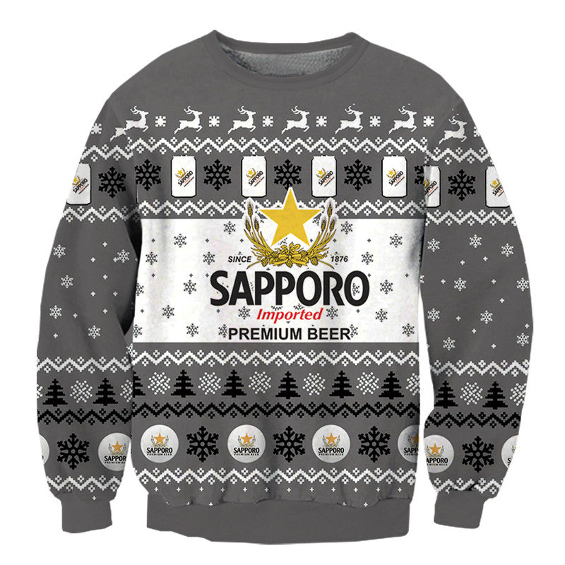 3D Fun Printed Christmas Ugly Sweatshirt Series 076