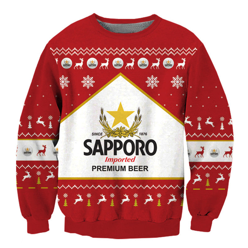 3D Fun Printed Christmas Ugly Sweatshirt Series 080