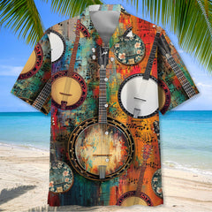 5-String Banjo Art Hawaiian Shirt
