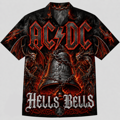 AC/DC Hells Bells Demon Bell Hawaiian Shirt
