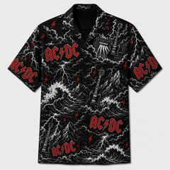 AC/DC High Voltage Storm Hawaiian Shirt