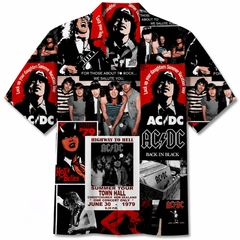AC/DC Highway To Hell Summer Tour 1979 Hawaiian Shirt