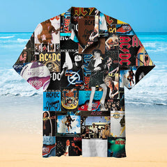 AC/DC Collage Hawaiian Shirt