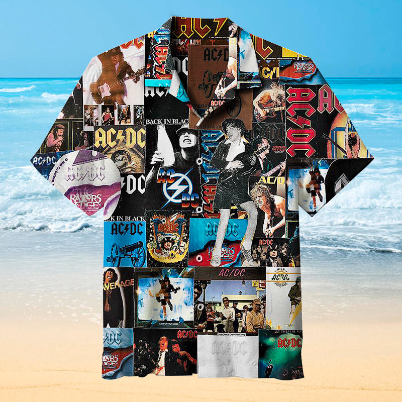 AC/DC Collage Hawaiian Shirt