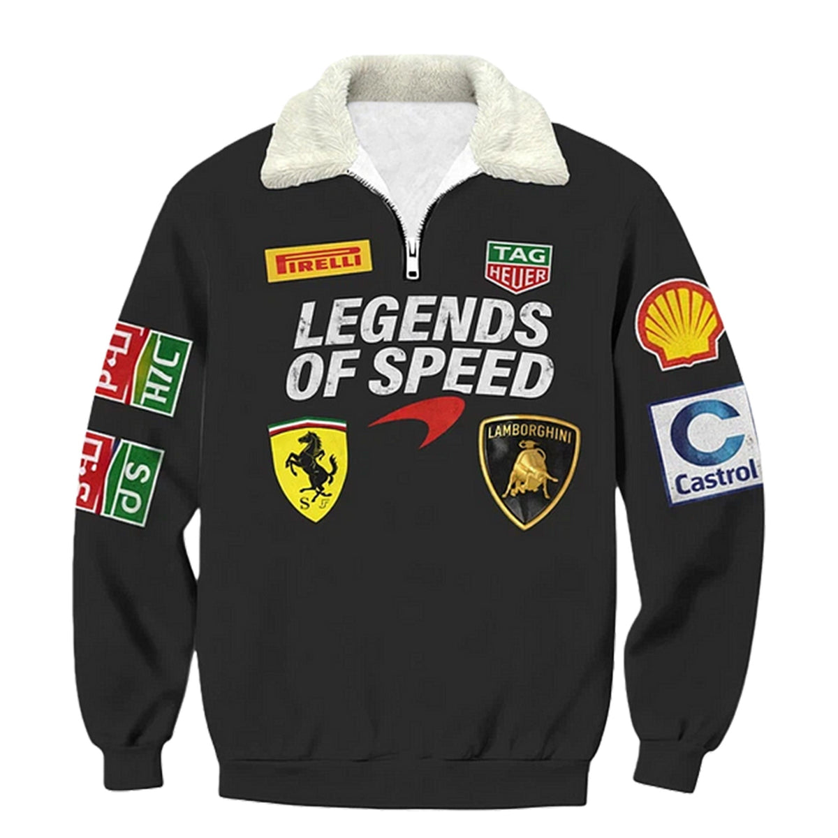 Auto Racing style Quarter Zip Sweatshirt Edition 13