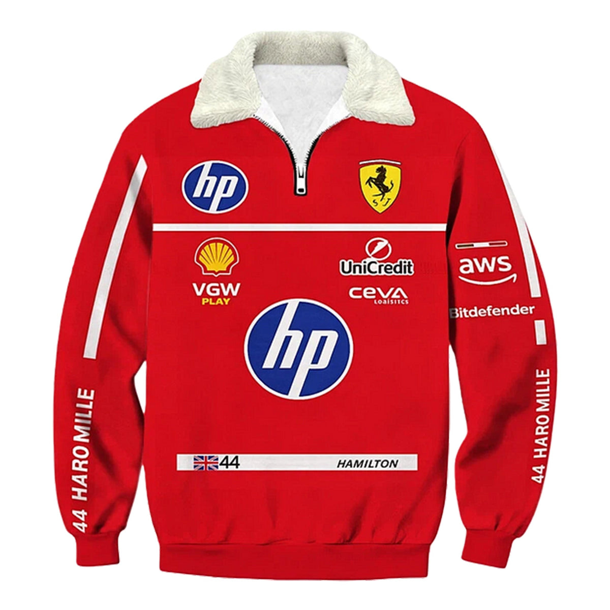 Auto Racing style Quarter Zip Sweatshirt Edition 18