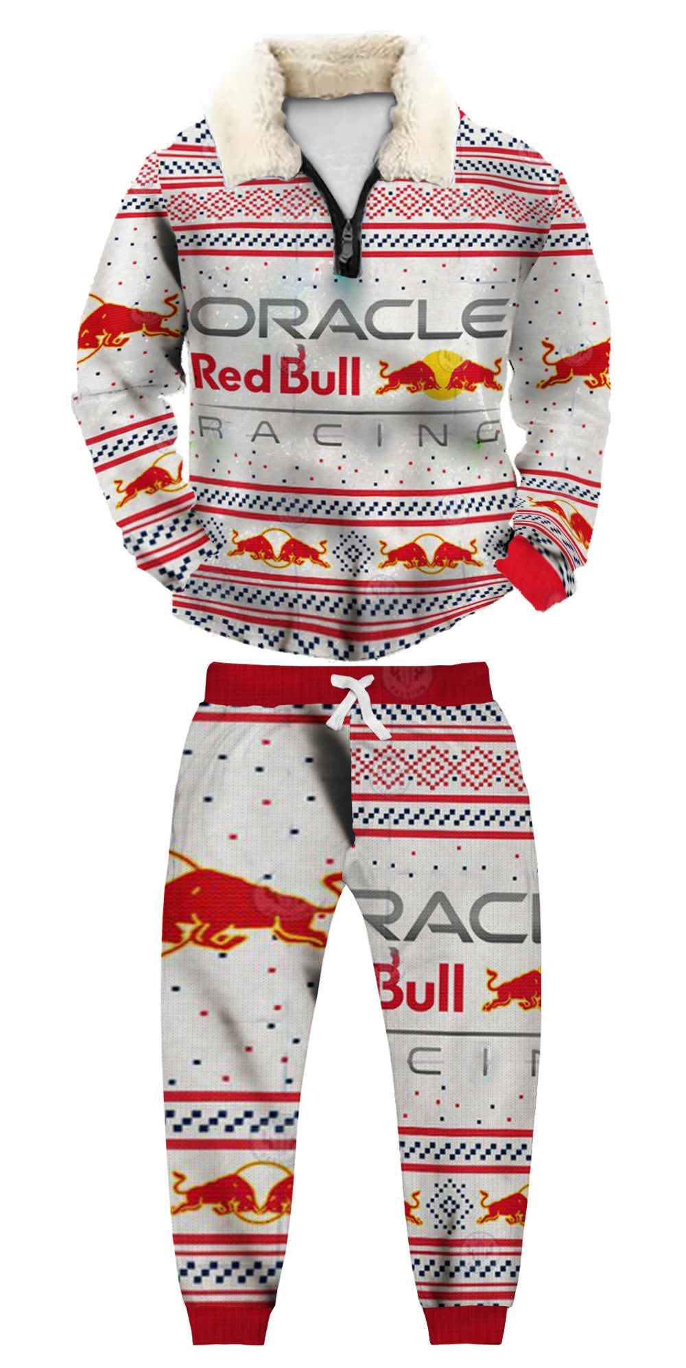 Christmas Ugly Quarter Zip Sweatshirt & Sweatpant Set Edition137