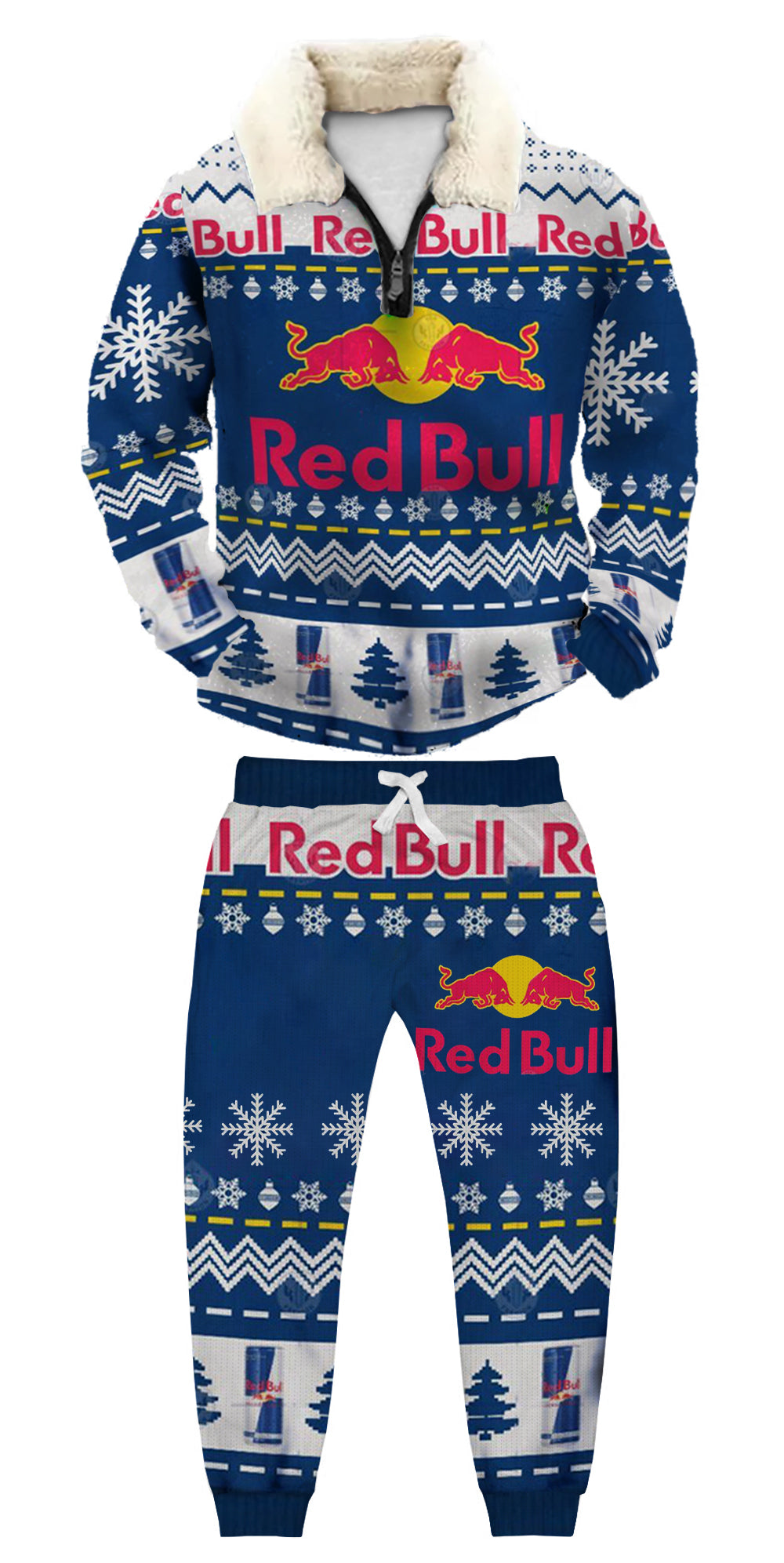 Christmas Ugly Quarter Zip Sweatshirt & Sweatpant Set Edition140
