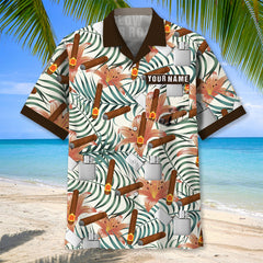 Cigar Slow Your Roll Custom Name Hawaiian Shirt Pocket