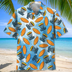 Funny Flying Disc Golf Hawaiian Shirt
