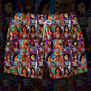 Game Cover Girls Button Hawaiian Shirt