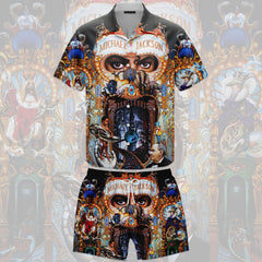 Michael Jackson Hawaiian Shirt & Shorts