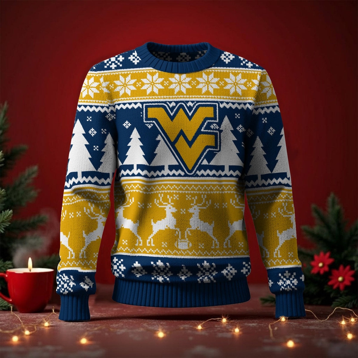 West Virginia Mountaineers Ugly Sweater