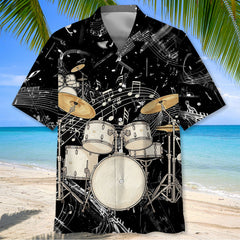 White Drum Hawaiian Shirt