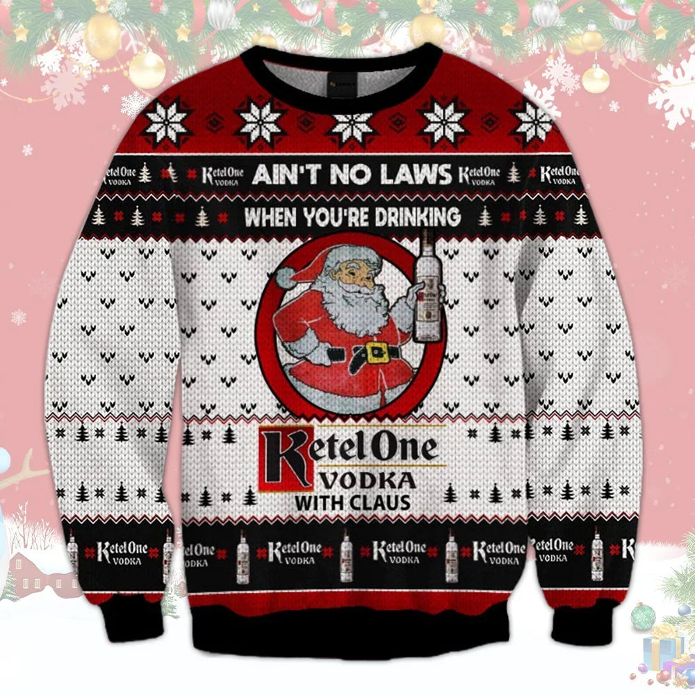 3D Fun Printed Christmas Ugly Sweatshirt Series 093