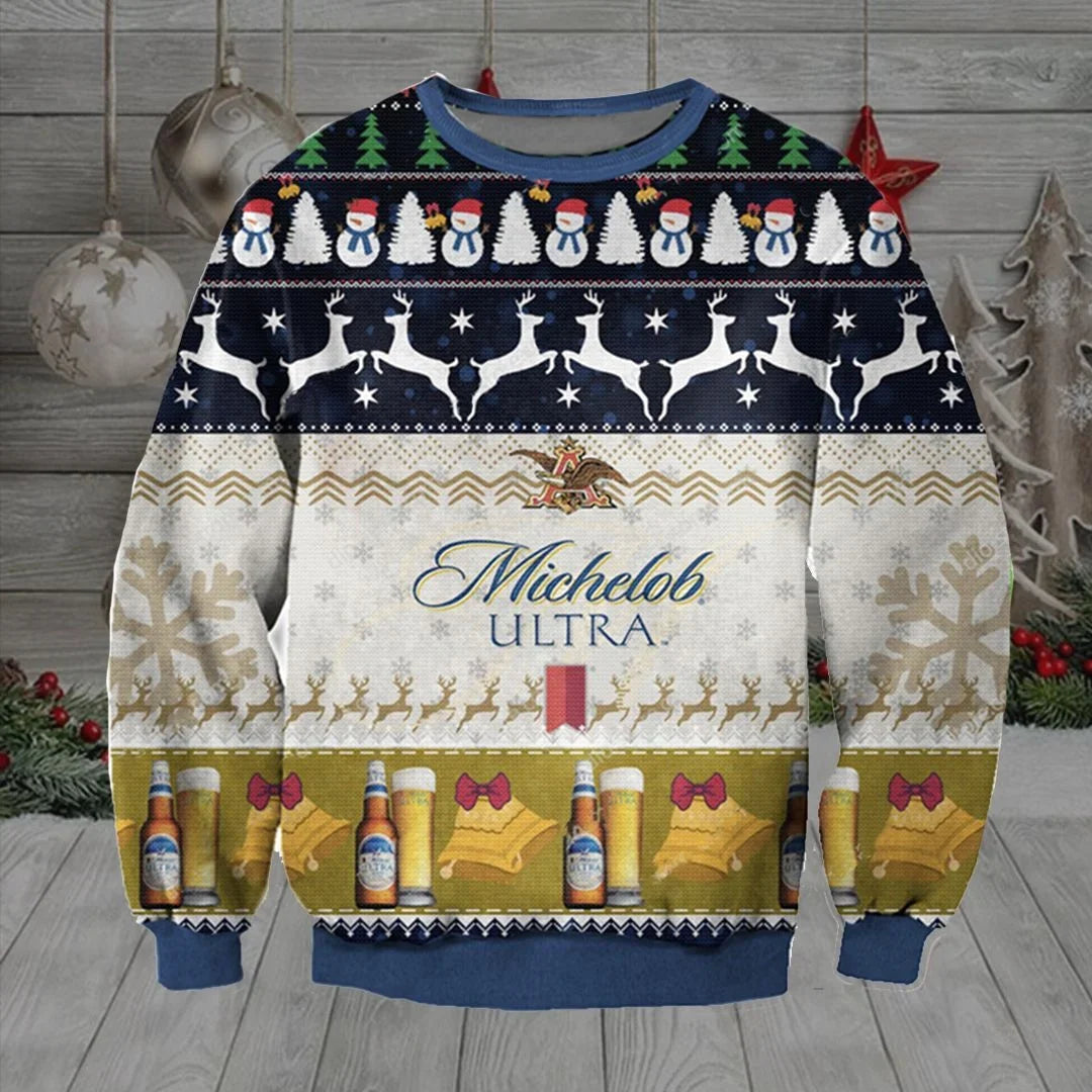 3D Fun Printed Christmas Ugly Sweatshirt Series 098