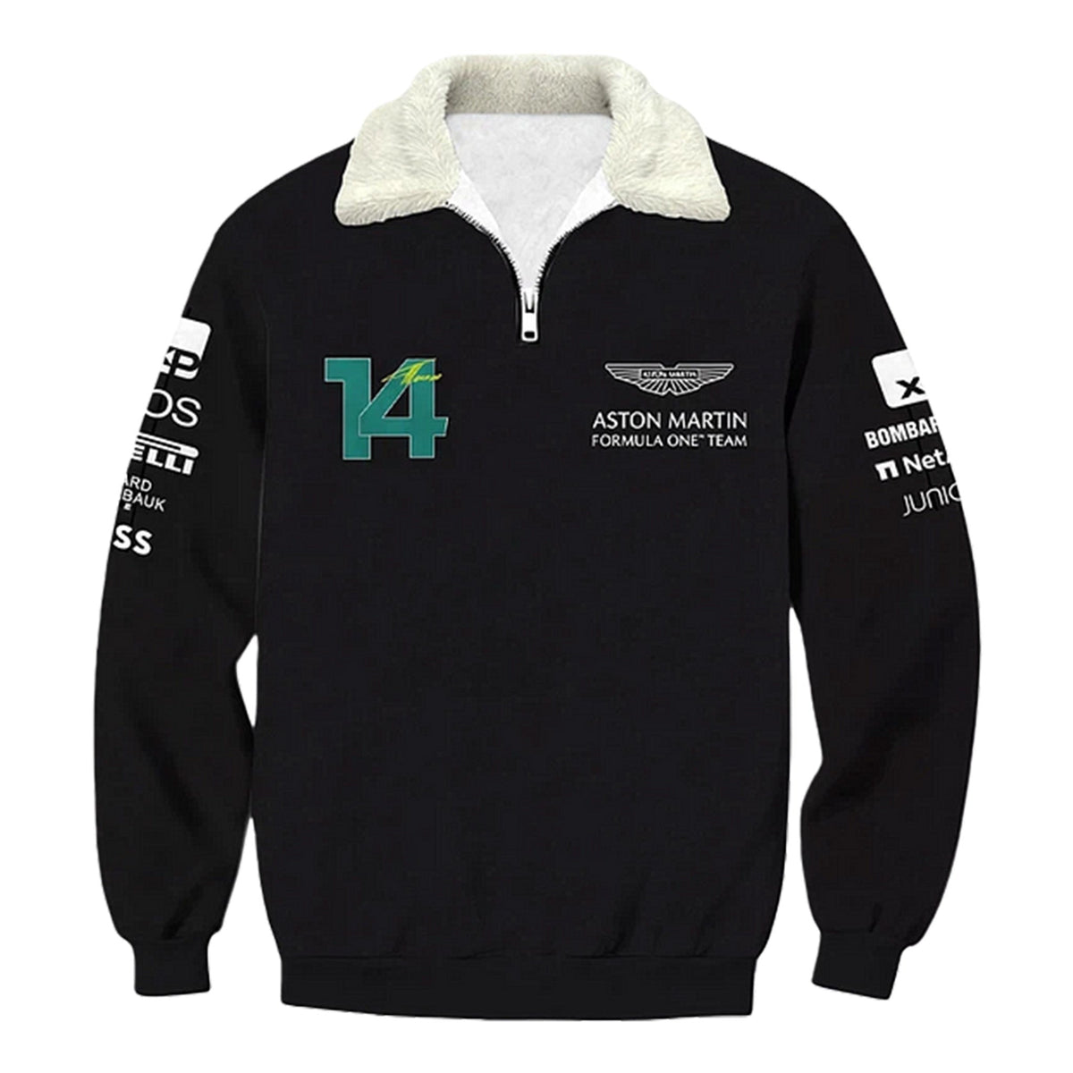 Auto Racing style Quarter Zip Sweatshirt Edition 19