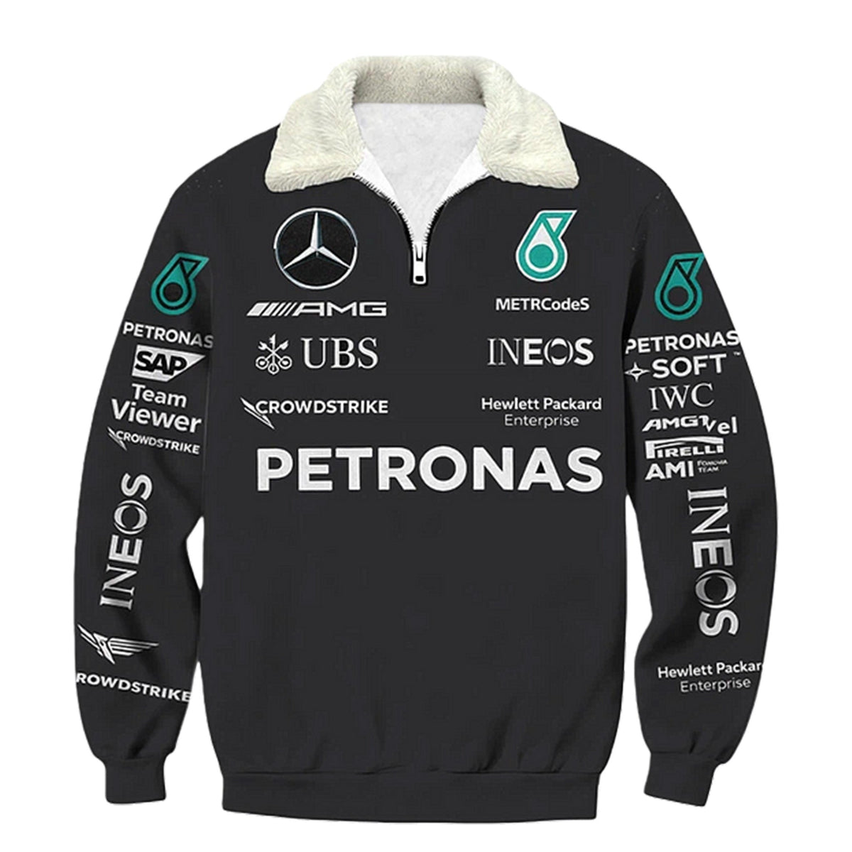 Auto Racing style Quarter Zip Sweatshirt Edition 24