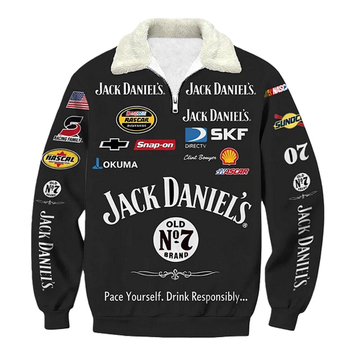 Auto Racing style Quarter Zip Sweatshirt Edition 7