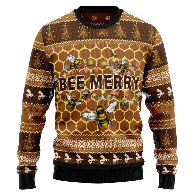 Bee Merry Christmas Ugly Sweater