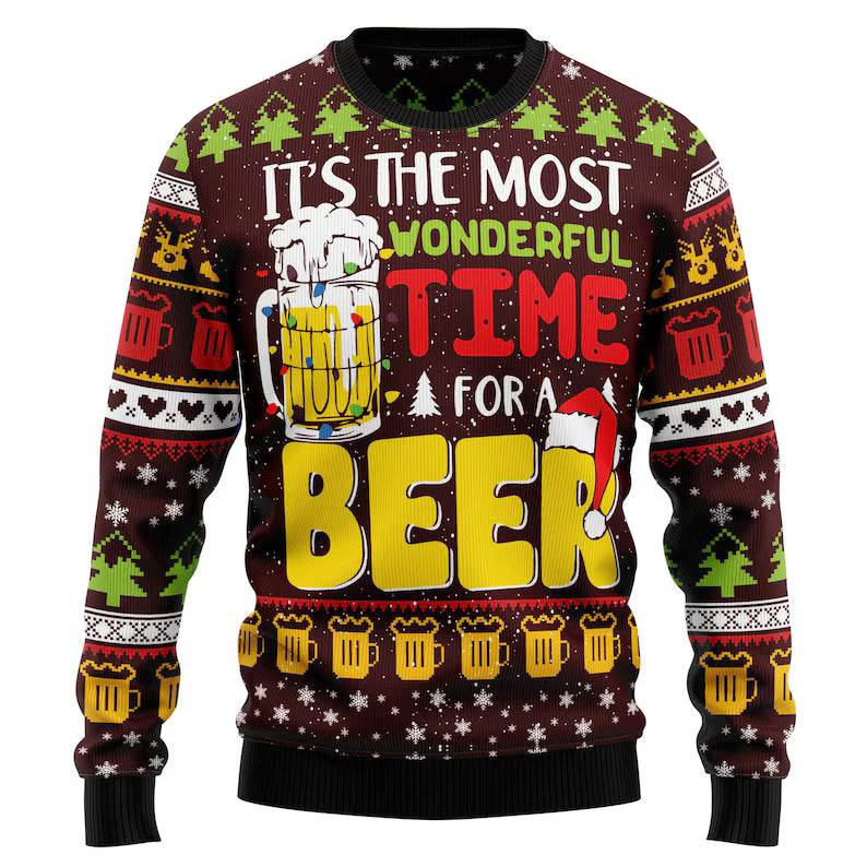 Beer Christmas Ugly Sweater