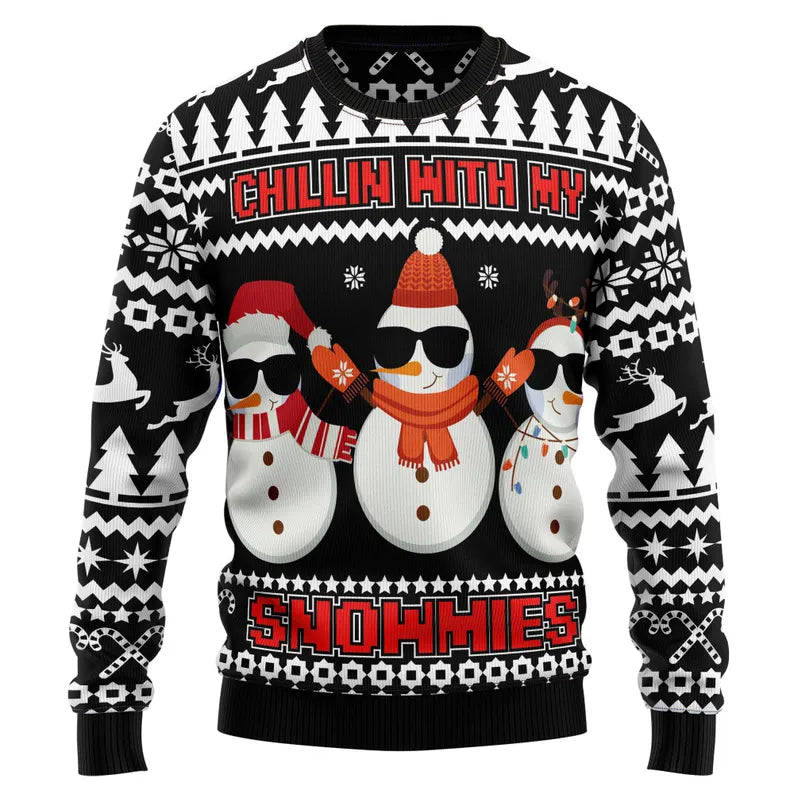Chillin with My Snowmies Ugly Sweater