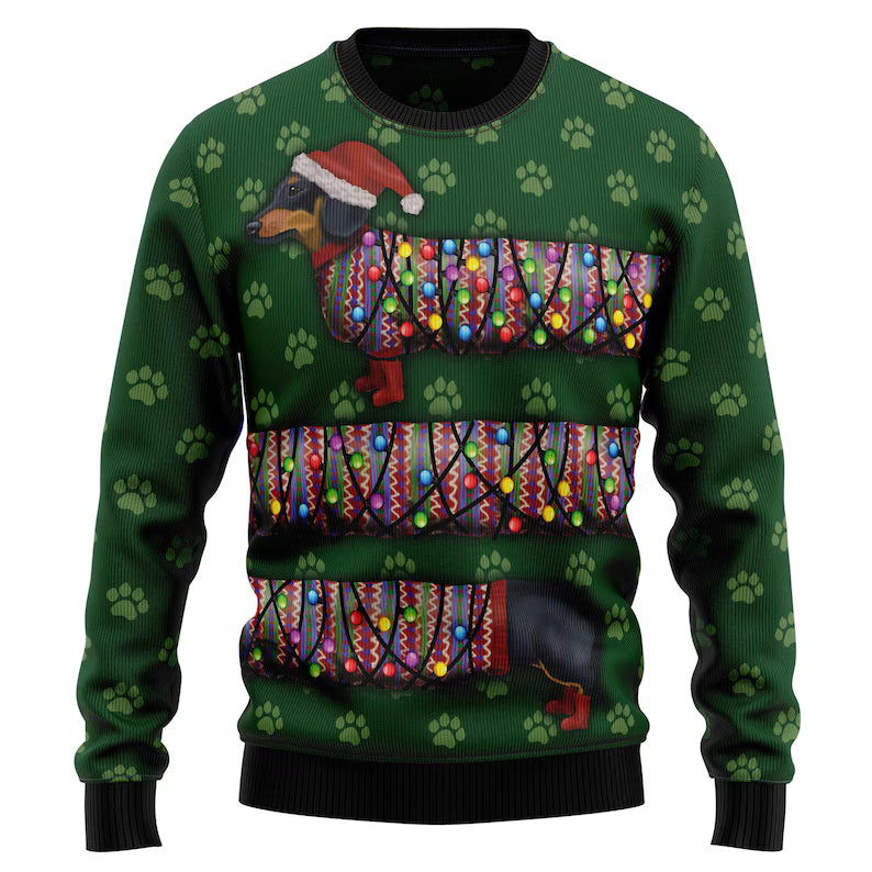 Christmas Dachshund Ugly Sweater