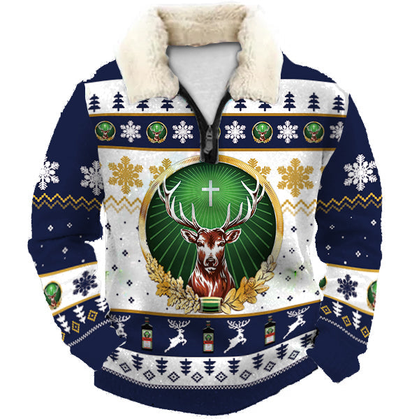 Christmas Ugly Quarter Zip Sweatshirt Collection 196