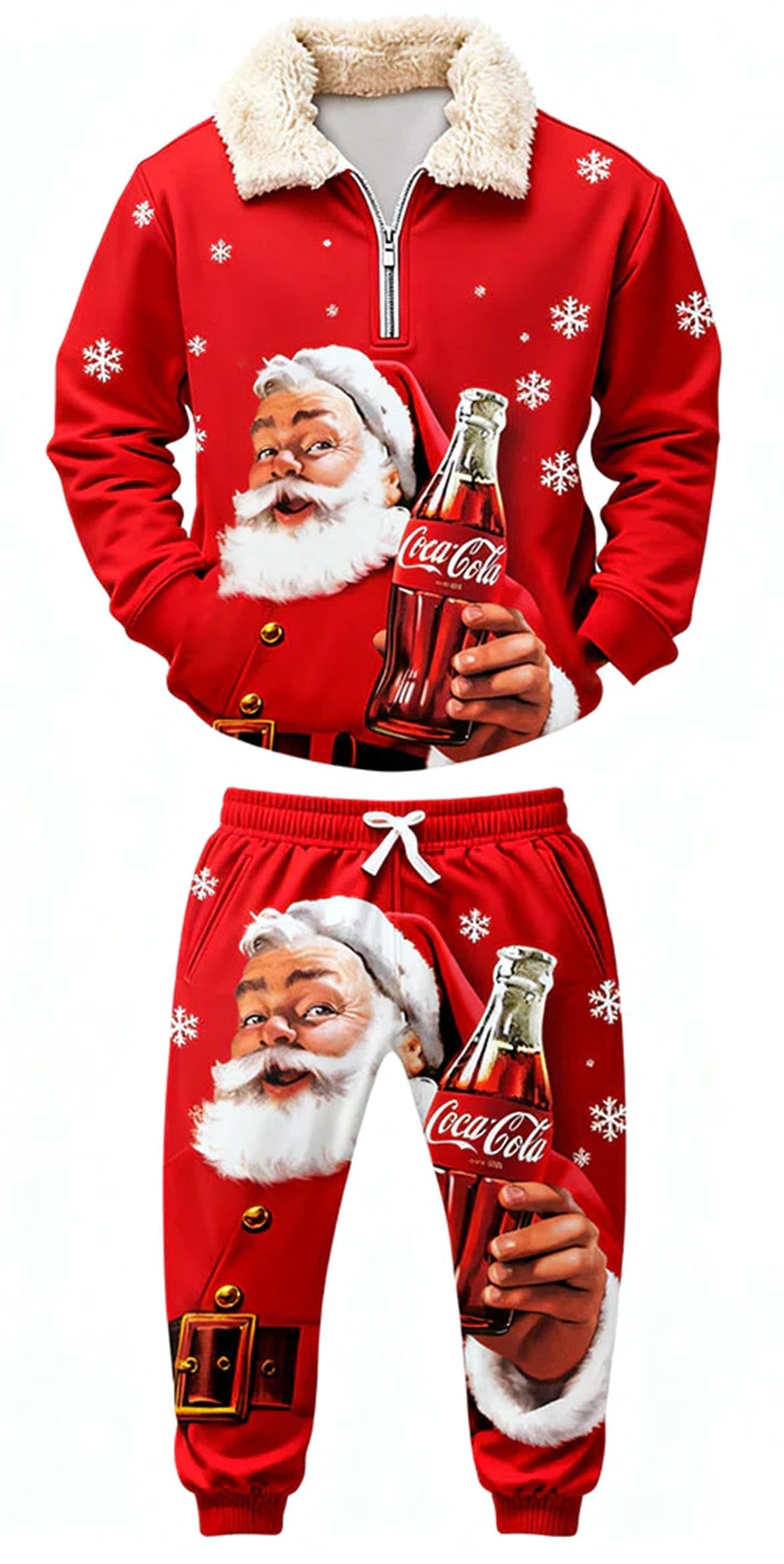 Christmas Ugly Quarter Zip Sweatshirt & Sweatpant Set Edition170