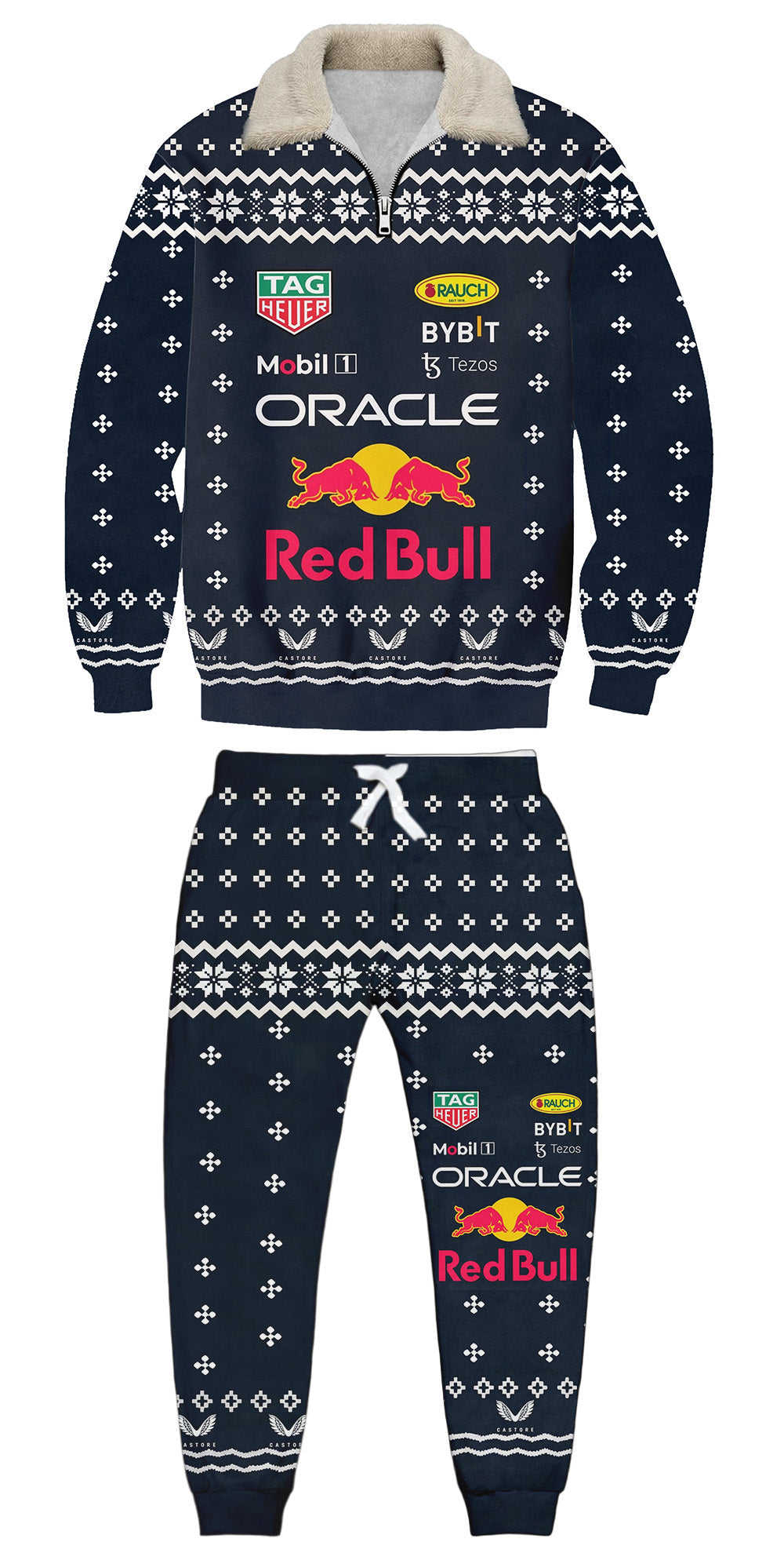 Christmas Ugly Quarter Zip Sweatshirt & Sweatpant Set Edition176