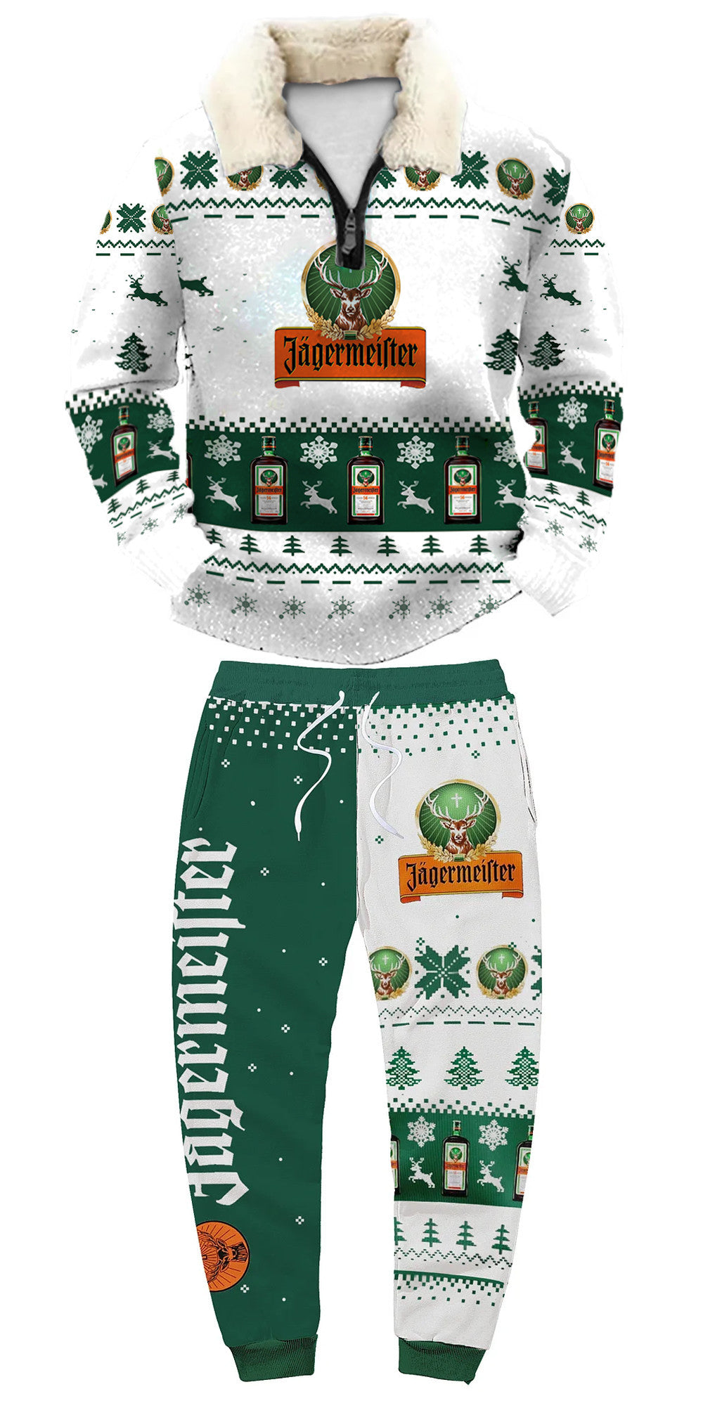 Christmas Ugly Quarter Zip Sweatshirt & Sweatpant Set Edition178