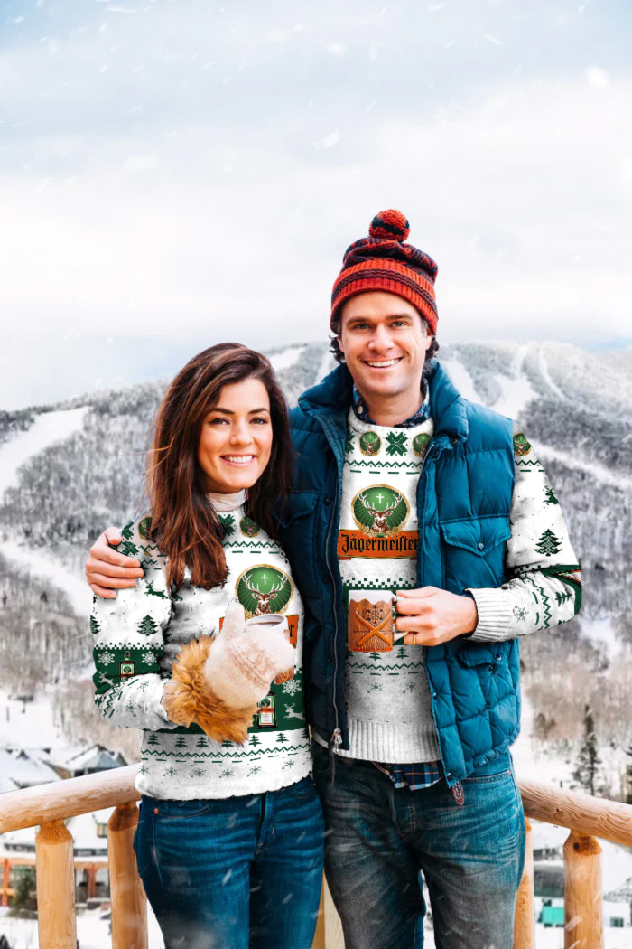 Christmas Ugly Quarter Zip Sweatshirt & Sweatpant Set Edition178