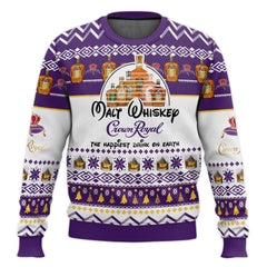Crown Royal Happiest Drink Ugly Sweater