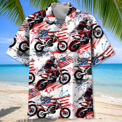 Dirt Bike USA Proud Hawaiian Shirt