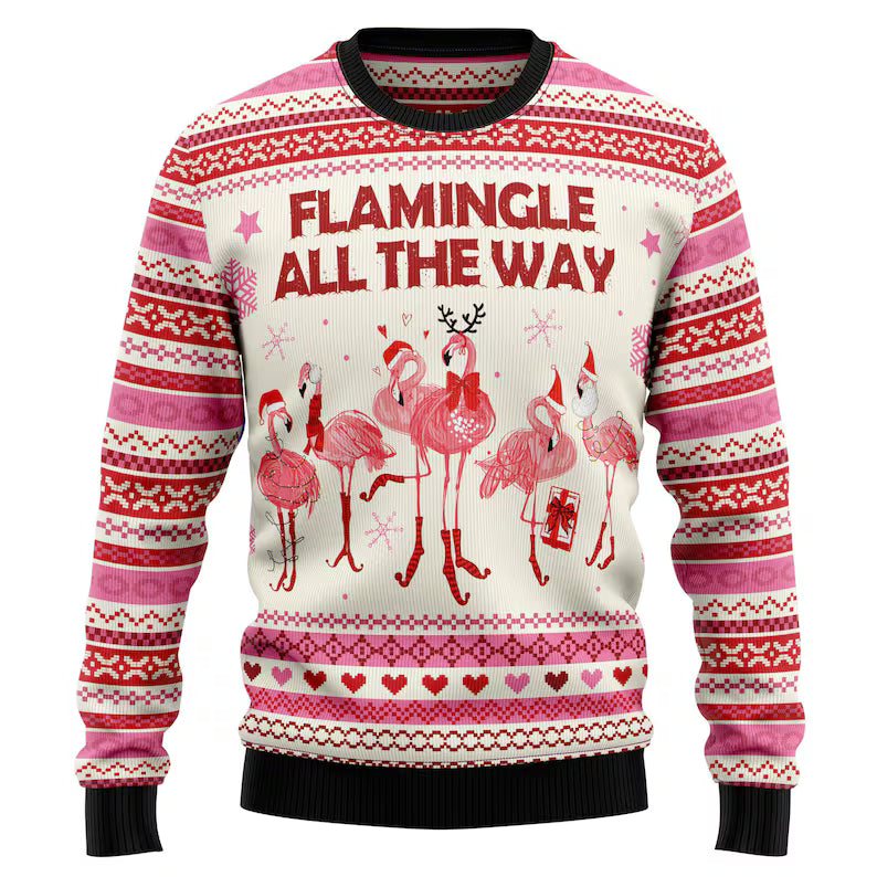 Funny Flamingo Ugly Sweater