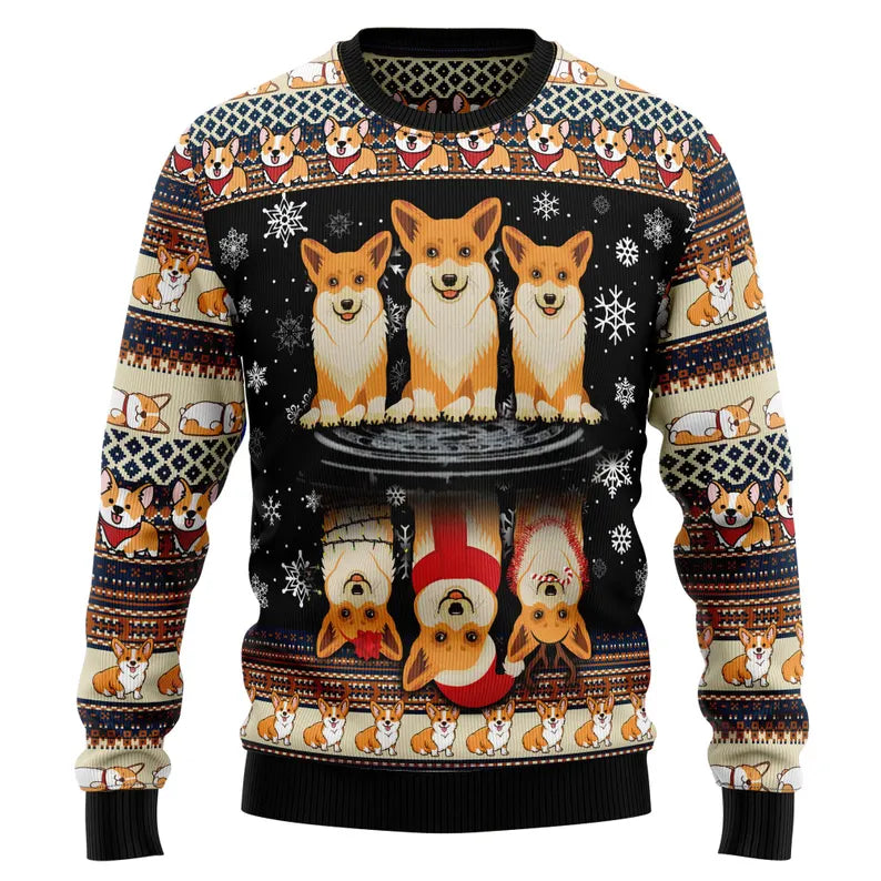 Funny Pembroke Welsh Corgi Ugly Sweater