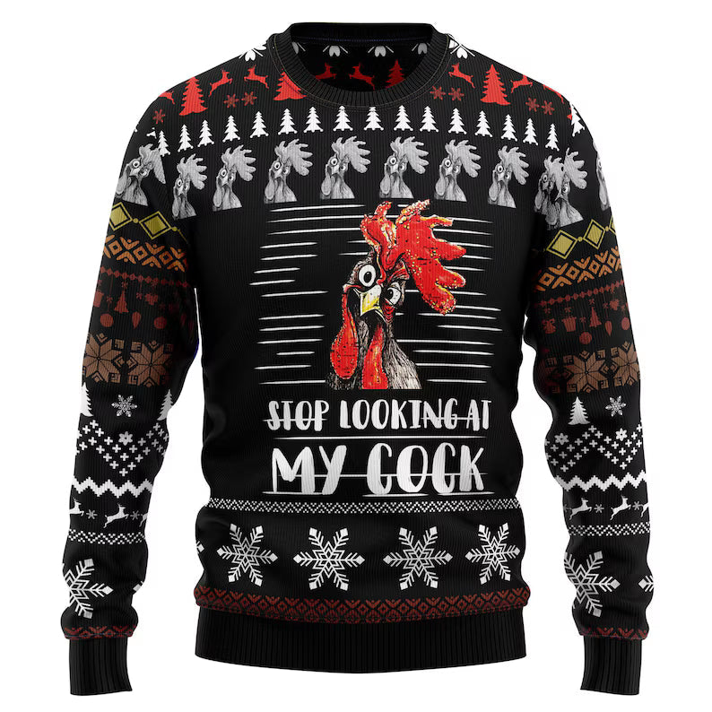 Funny Rooster Ugly Sweater