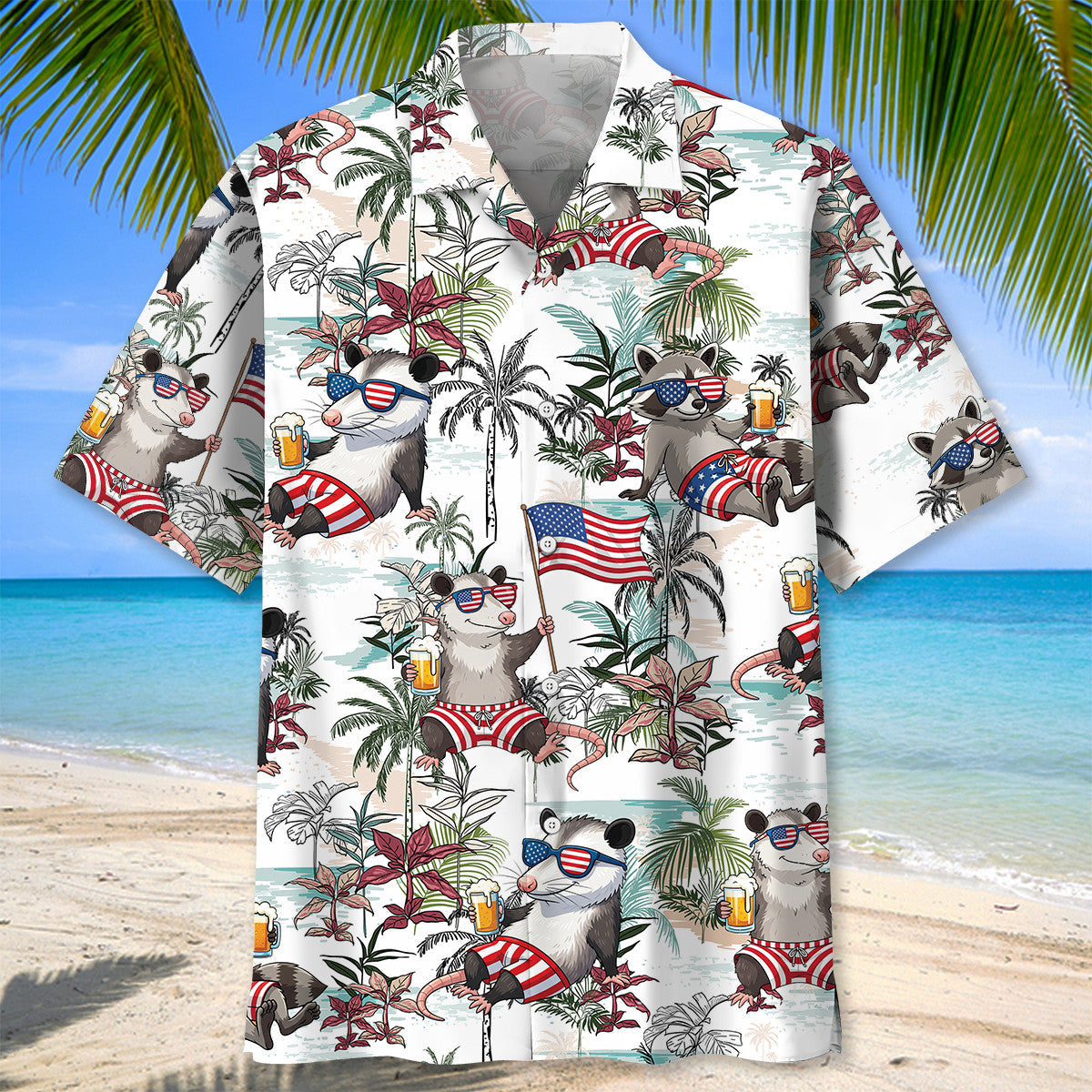 Funny Trash Team America Hawaiian Shirt