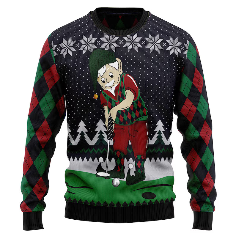 Golf Gnome Ugly Sweater