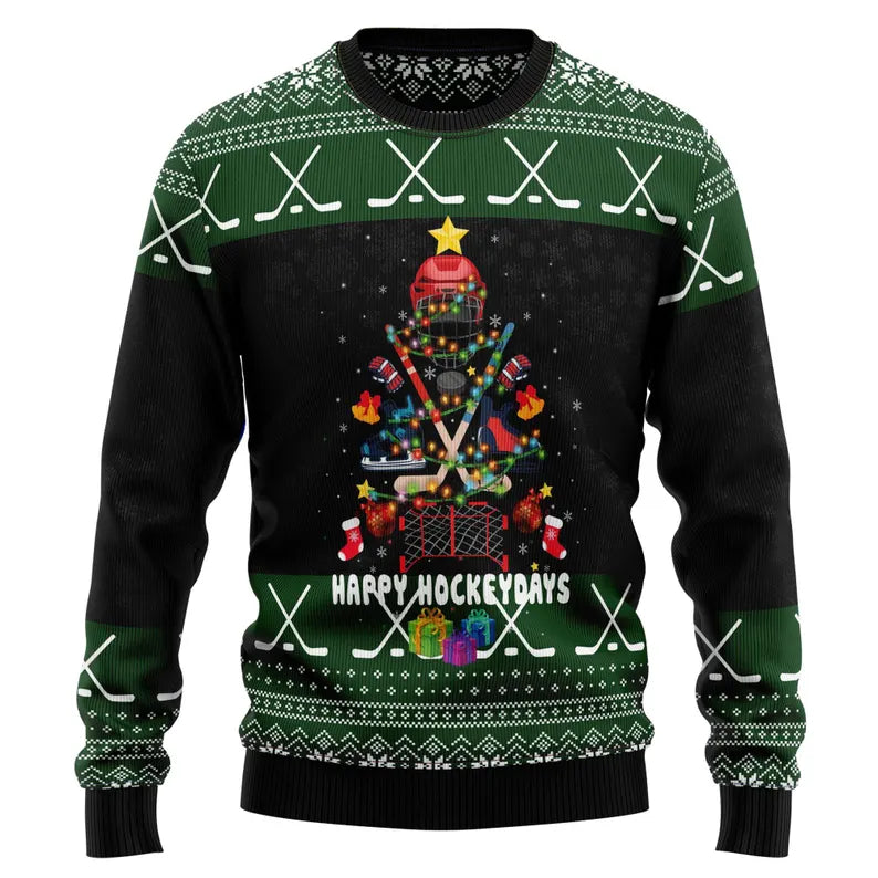 Happy Hockeydays Ugly Sweater