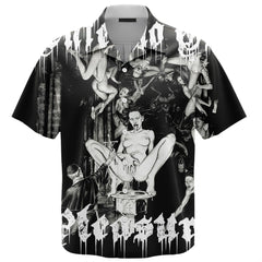 Inferno Of Pleasure Satanic Girl Demon Unisex Hawaiian Shirt