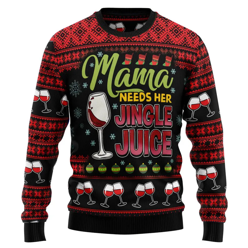 Jingle Juice Photo Ugly Sweater