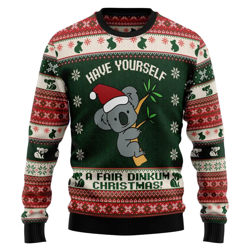 Koala Christmas Ugly Sweater