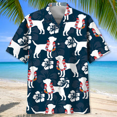 Labrador Aloha Hibiscus Hawaiian Shirt