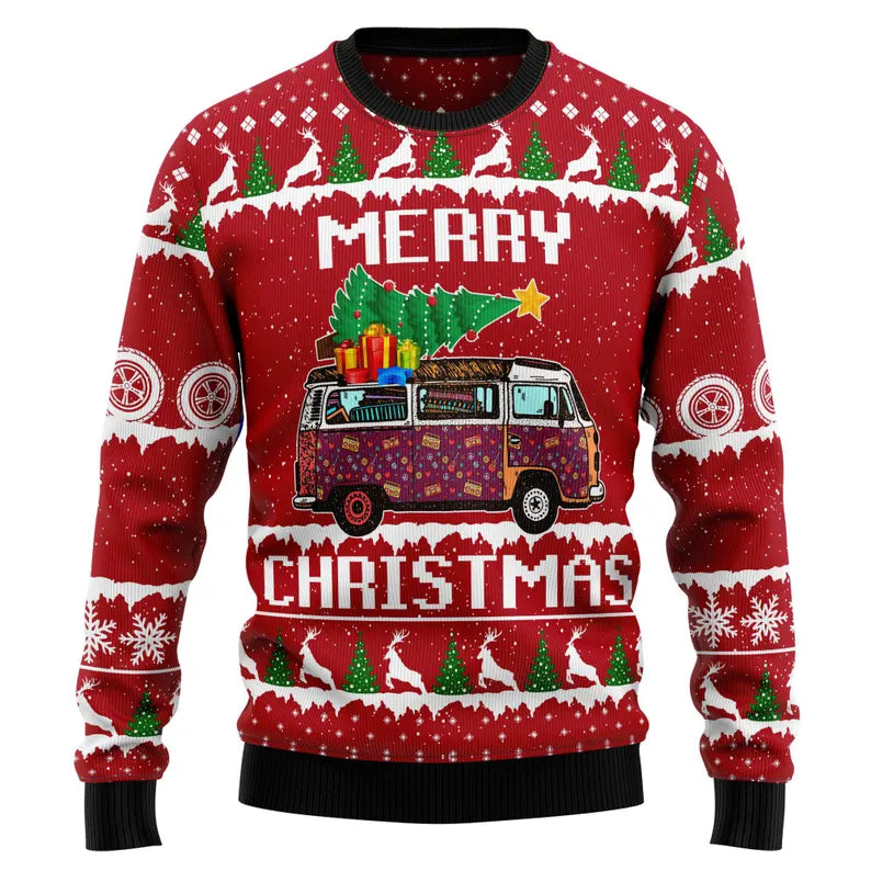 Merry Christmas Hippie Ugly Sweater
