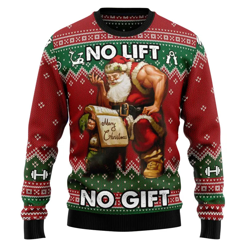 No Lift No Gift Ugly Sweater