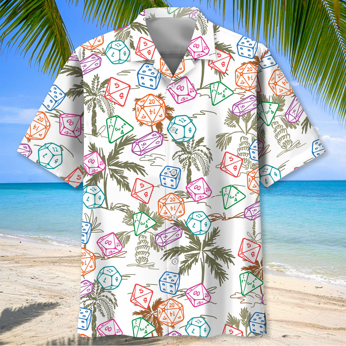 Palm Tree Dice Hawaiian Shirt