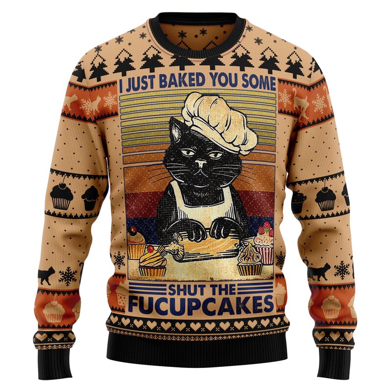 Shut The Fucupcakes Ugly Sweater